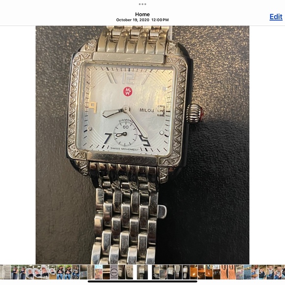 Michele Watch with diamond bezel - Picture 6 of 6